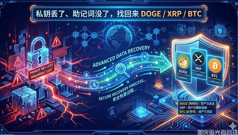私鑰丟了、助記詞沒了，DOGE / XRP / BTC 還能找回來嗎？加密錢包找回全攻略
